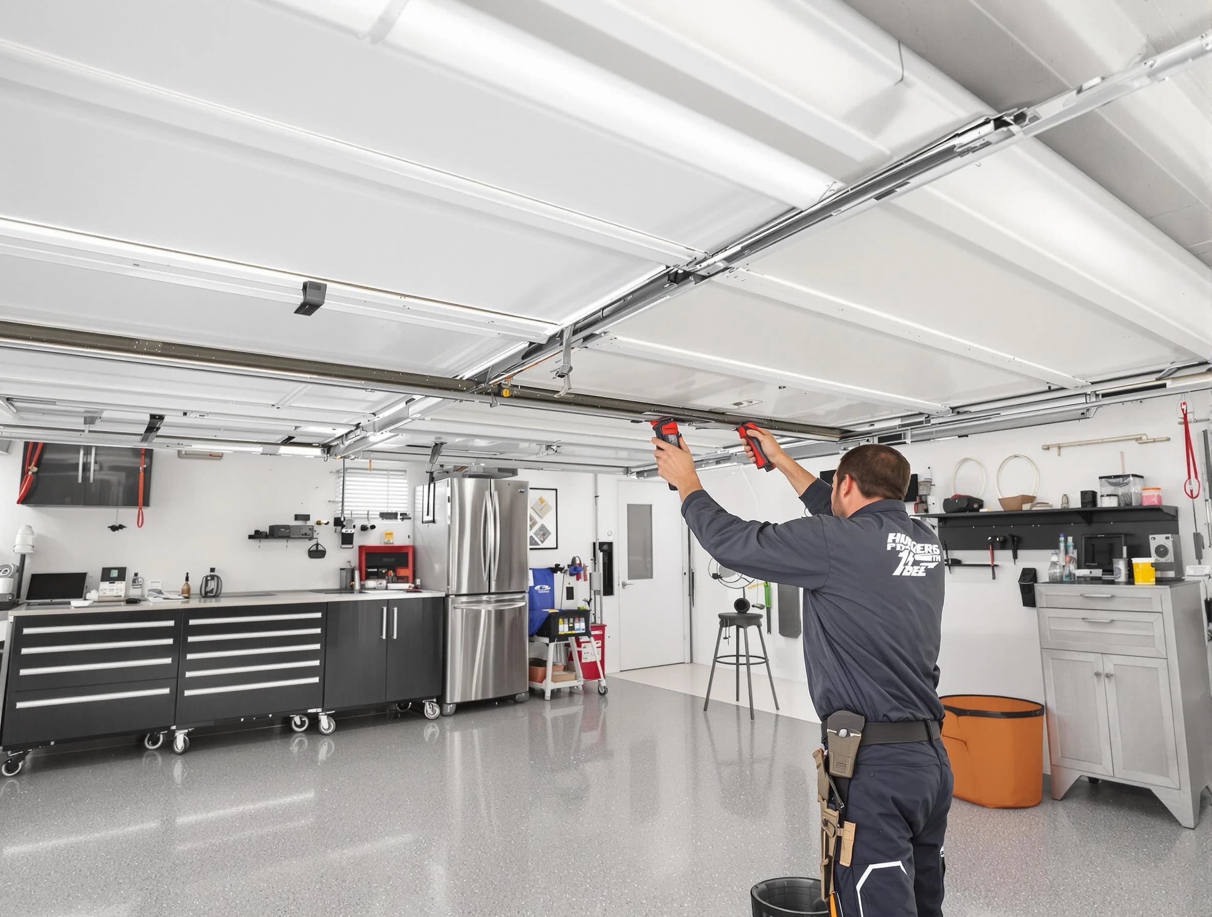 Overhead garage door repair service by Bergenfield Garage Door Repair in Bergenfield