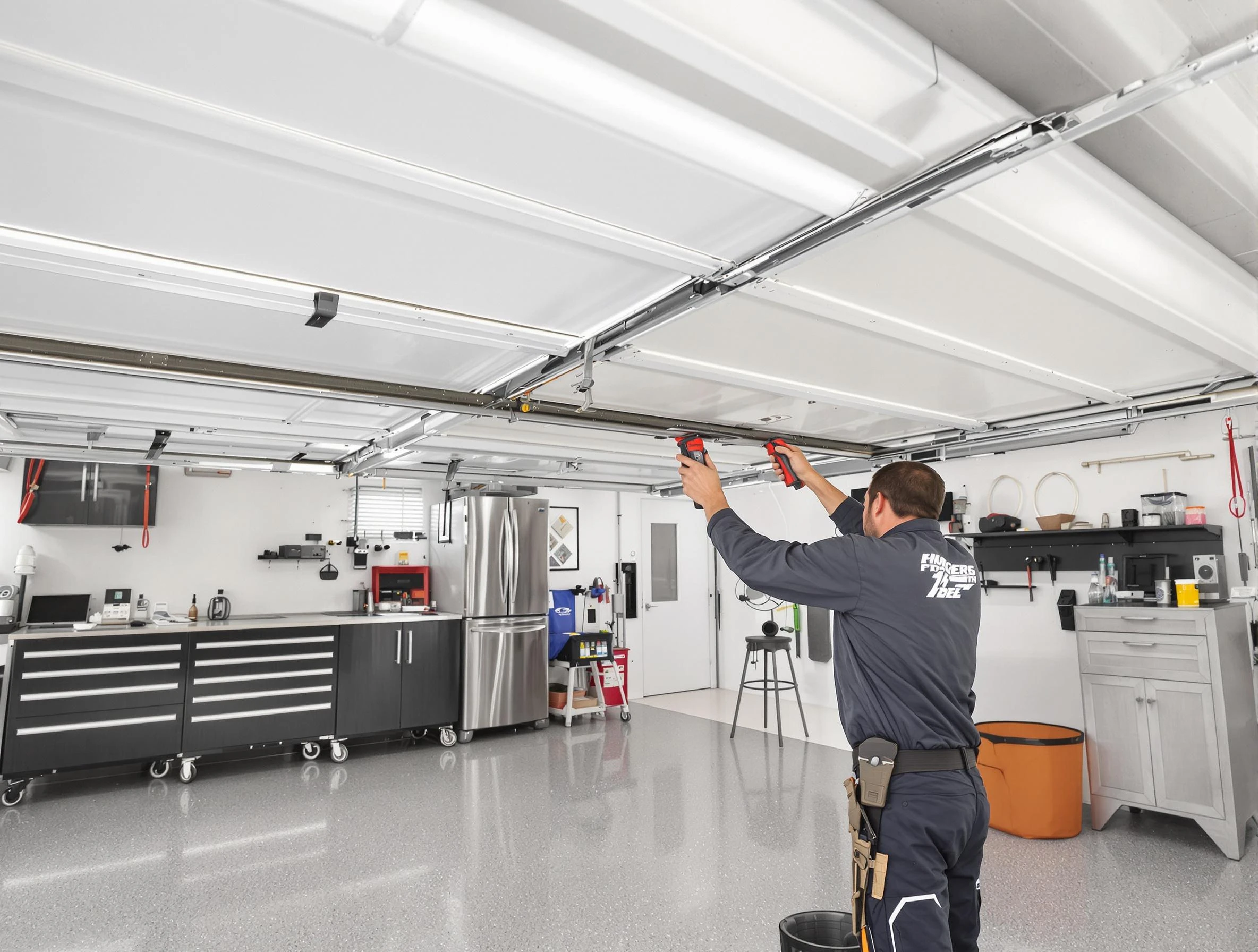 Overhead garage door repair service by Bergenfield Garage Door Repair in Bergenfield